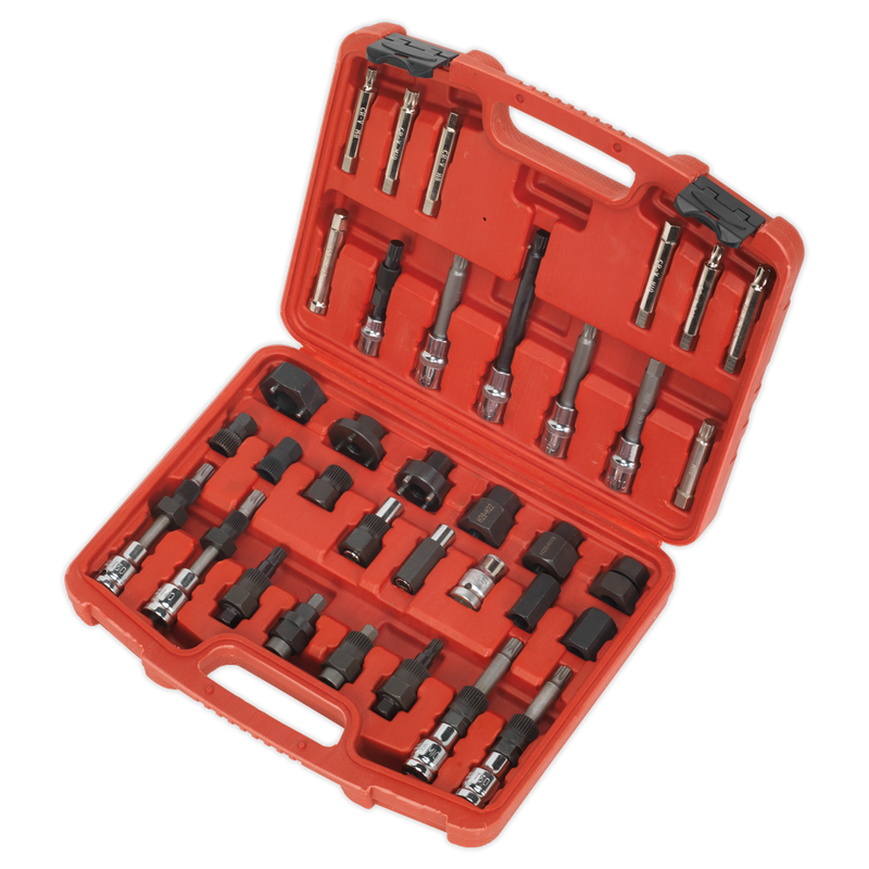 Sealey SX404 35pc Alternator Freewheel Pulley Removal Set
