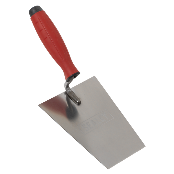 Sealey T1203 Stainless Steel Masonry Trowel - Rubber Handle - 160mm