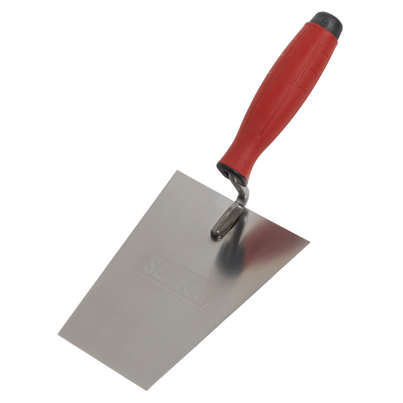 Sealey T1203 Stainless Steel Masonry Trowel - Rubber Handle - 160mm