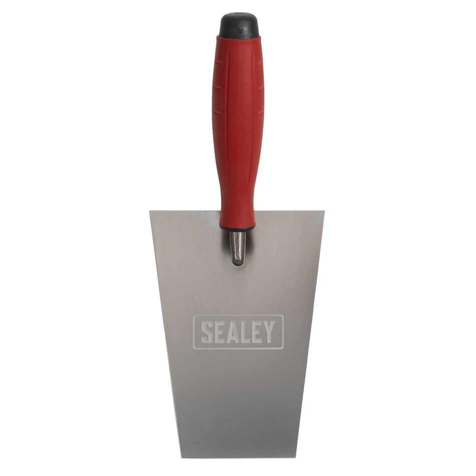 Sealey T1203 Stainless Steel Masonry Trowel - Rubber Handle - 160mm