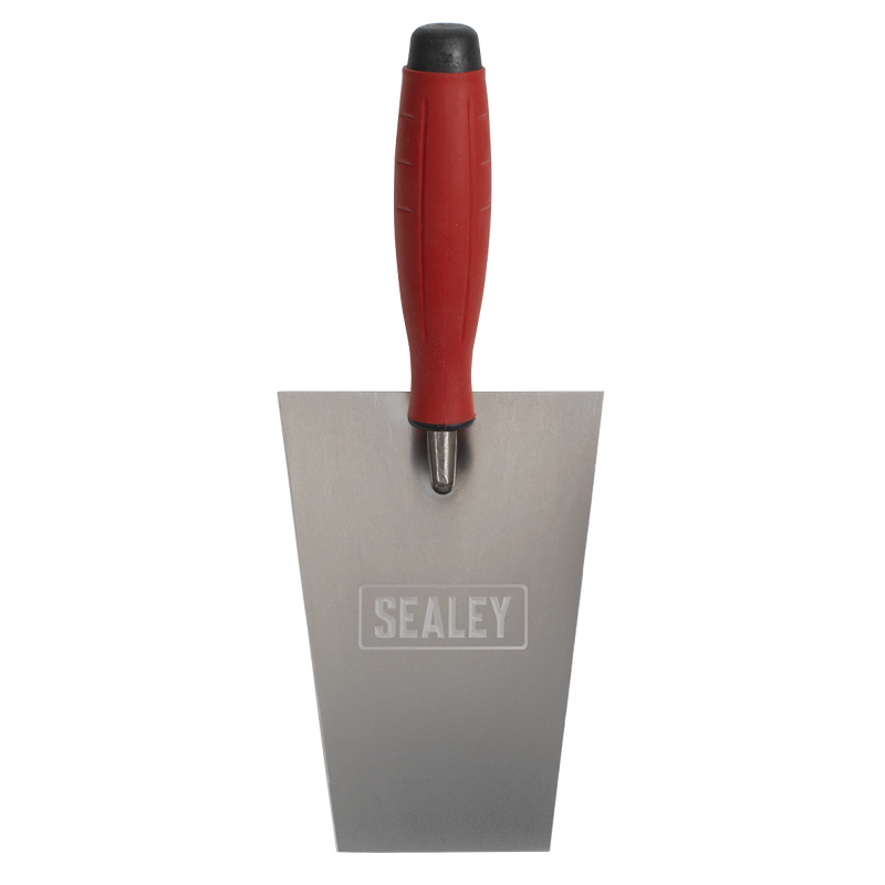 Sealey T1203 Stainless Steel Masonry Trowel - Rubber Handle - 160mm