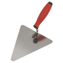 Sealey T1205 Stainless Steel Triangular Brick Trowel - Rubber Handle 180mm