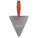 Sealey T1205 Stainless Steel Triangular Brick Trowel - Rubber Handle 180mm