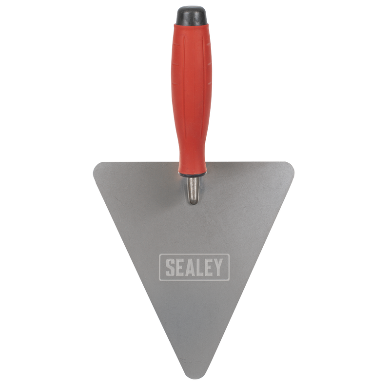 Sealey T1205 Stainless Steel Triangular Brick Trowel - Rubber Handle 180mm