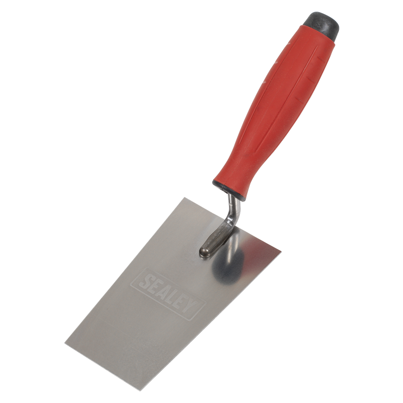 Sealey T1208 Stainless Steel Filler Trowel  - Rubber Handle - 140mm
