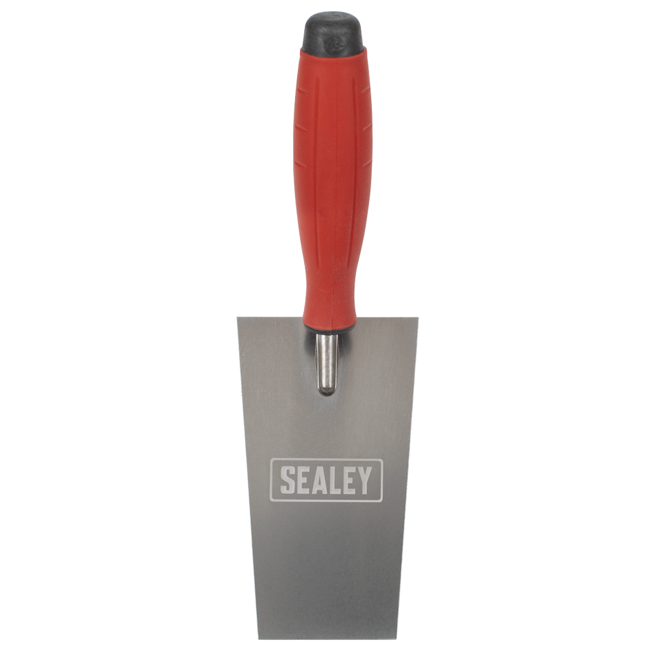 Sealey T1208 Stainless Steel Filler Trowel  - Rubber Handle - 140mm