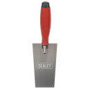 Sealey T1208 Stainless Steel Filler Trowel  - Rubber Handle - 140mm