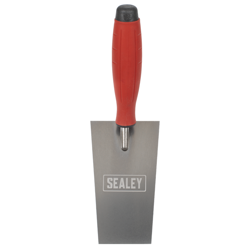 Sealey T1208 Stainless Steel Filler Trowel  - Rubber Handle - 140mm
