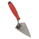 Sealey T1222 Stainless Steel Sharp Pointing Trowel - Rubber Handle - 140mm