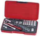 Teng Tools T1436 36 Piece 1/4" Drive MM Socket and Bits Set
