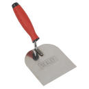 Sealey T1706 Stainless Steel Margin Trowel - Rubber Handle - 120mm