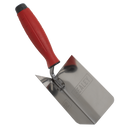Sealey T1802 Stainless Steel Internal Corner Trowel - Rubber Handle - 120 x 60mm