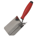 Sealey T1802 Stainless Steel Internal Corner Trowel - Rubber Handle - 120 x 60mm