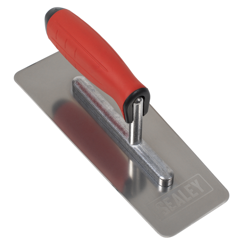 Sealey T8012 Stainless Steel 240mm Venetian Trowel - Rubber Handle