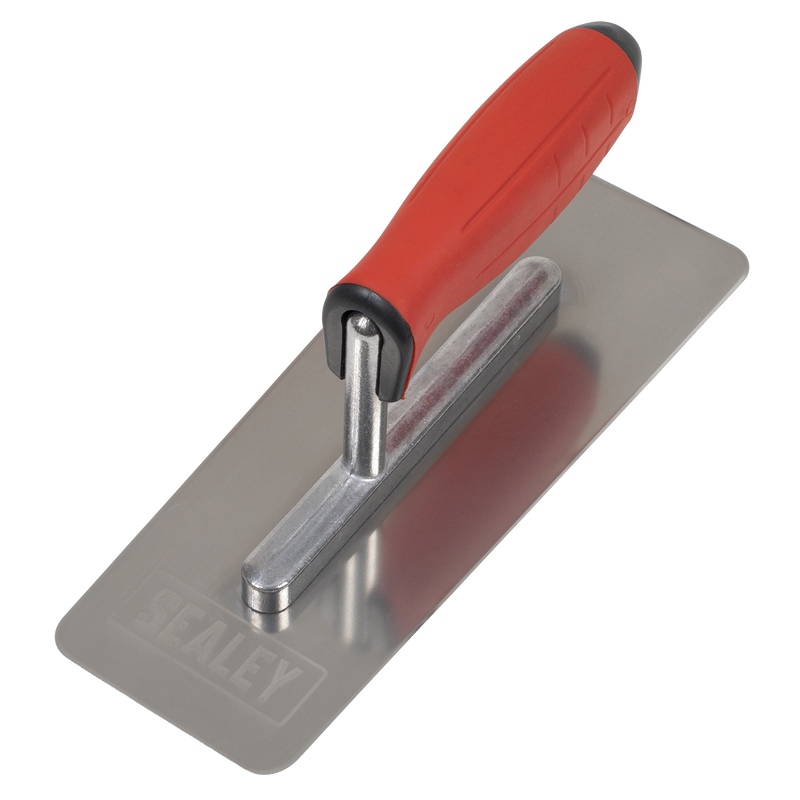 Sealey T8012 Stainless Steel 240mm Venetian Trowel - Rubber Handle