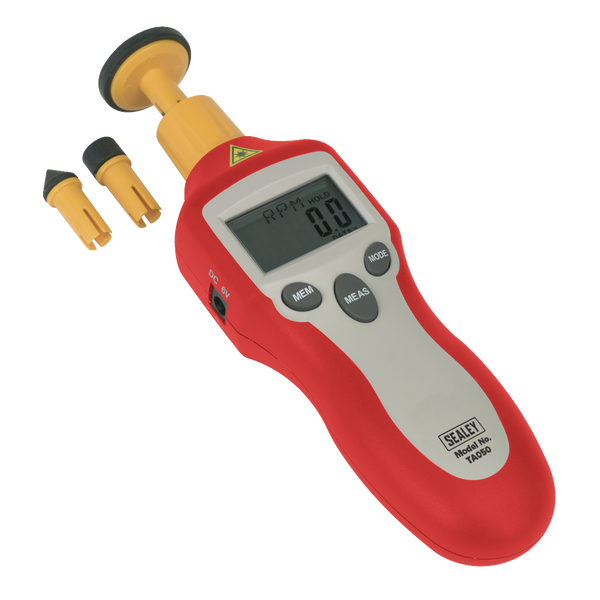 Sealey TA050 Digital Tachometer - Contact/Non-Contact