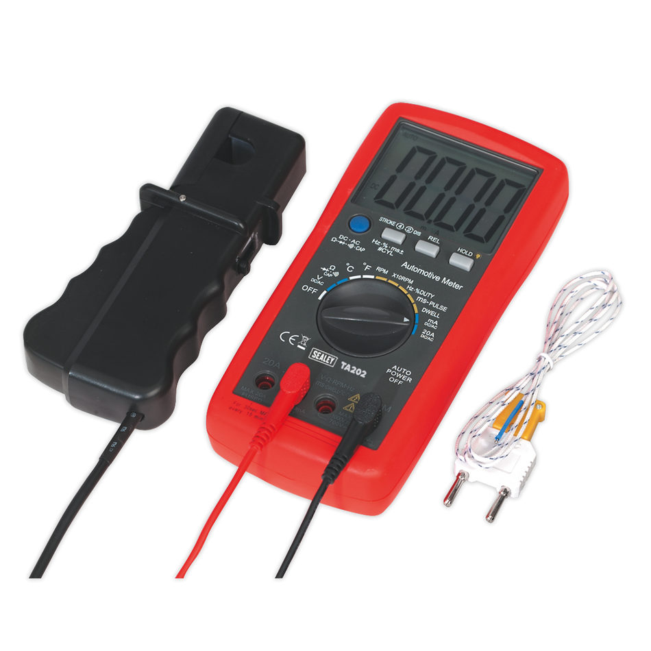 Sealey TA202 14-Function Digital Automotive Analyser with Inductive Coupler