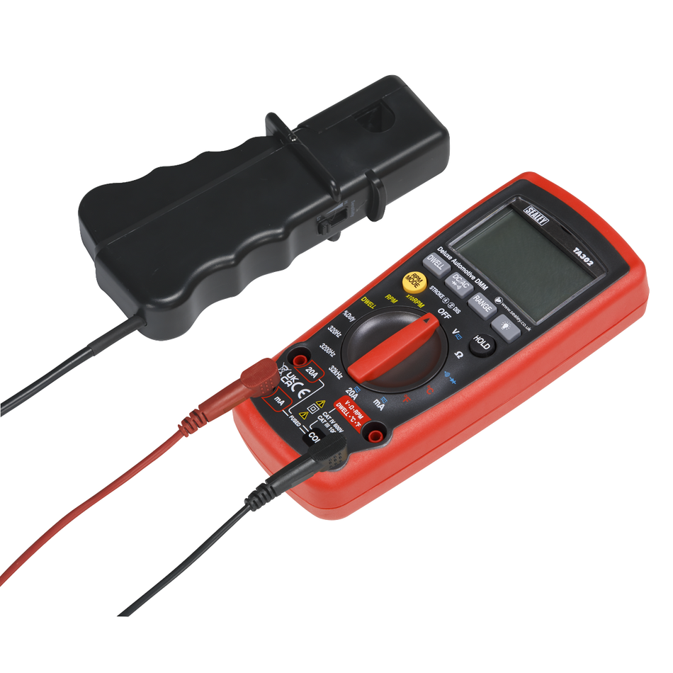 Sealey TA302 12-Function Digital Automotive Analyser with Inductive Coupler