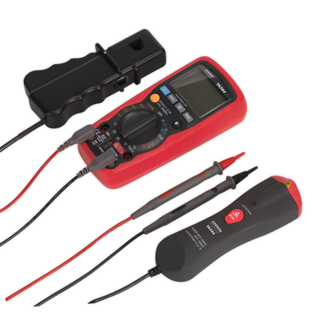 Sealey TA304 15-Function Digital Automotive Analyser with Inductive Coupler/Infrared Temperature Probe