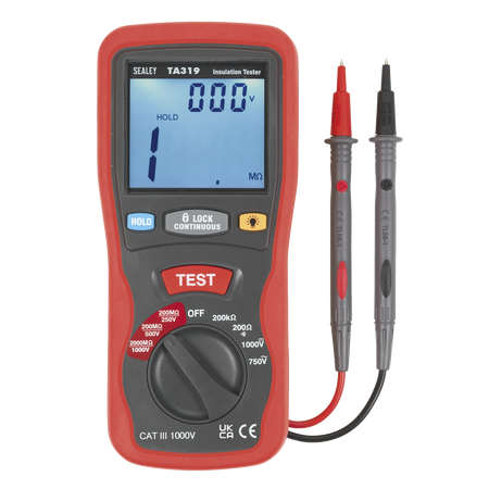 Sealey TA319 Digital Insulation Tester
