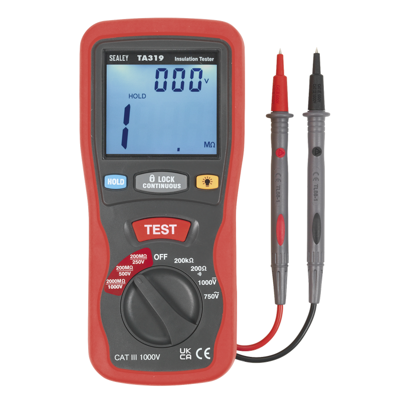 Sealey TA319 Digital Insulation Tester