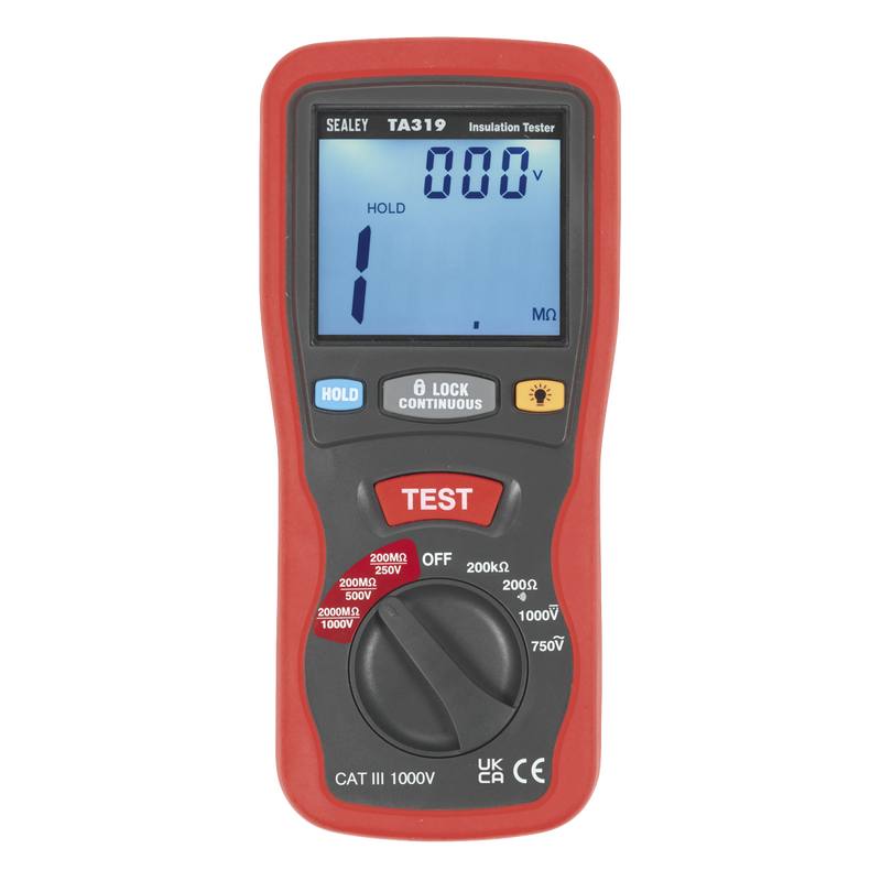 Sealey TA319 Digital Insulation Tester