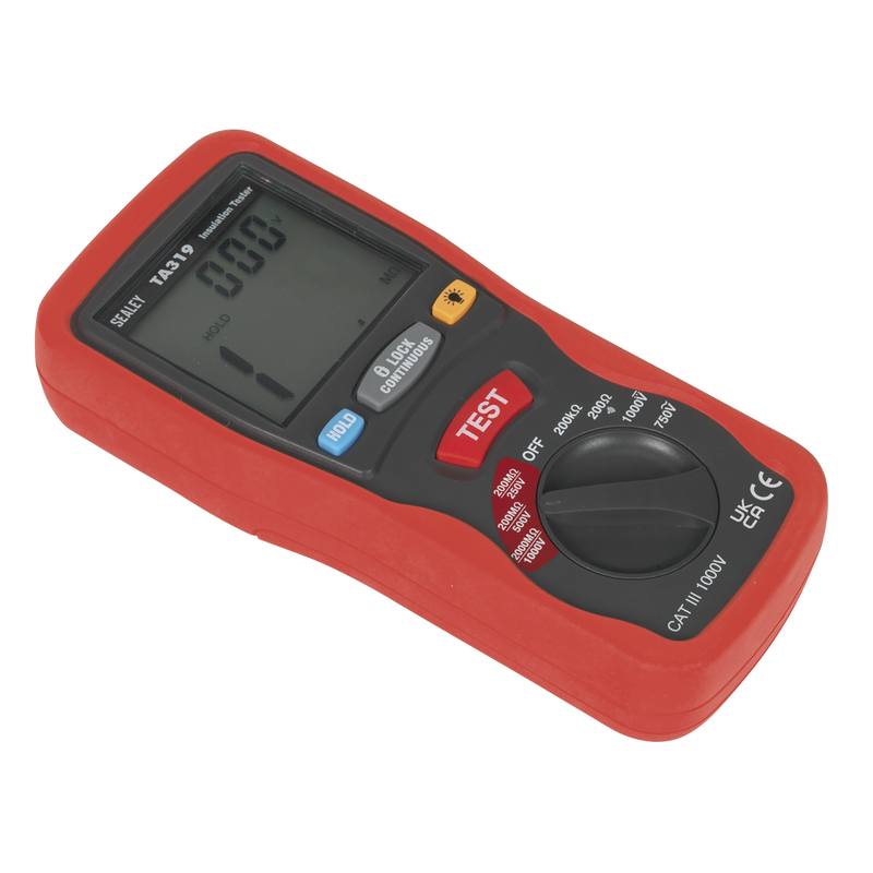 Sealey TA319 Digital Insulation Tester