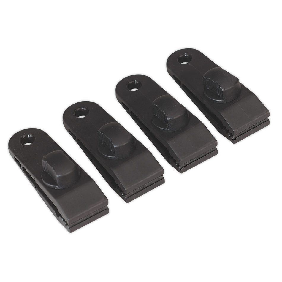 Sealey TARP4 4pc Tarpaulin Clip Set