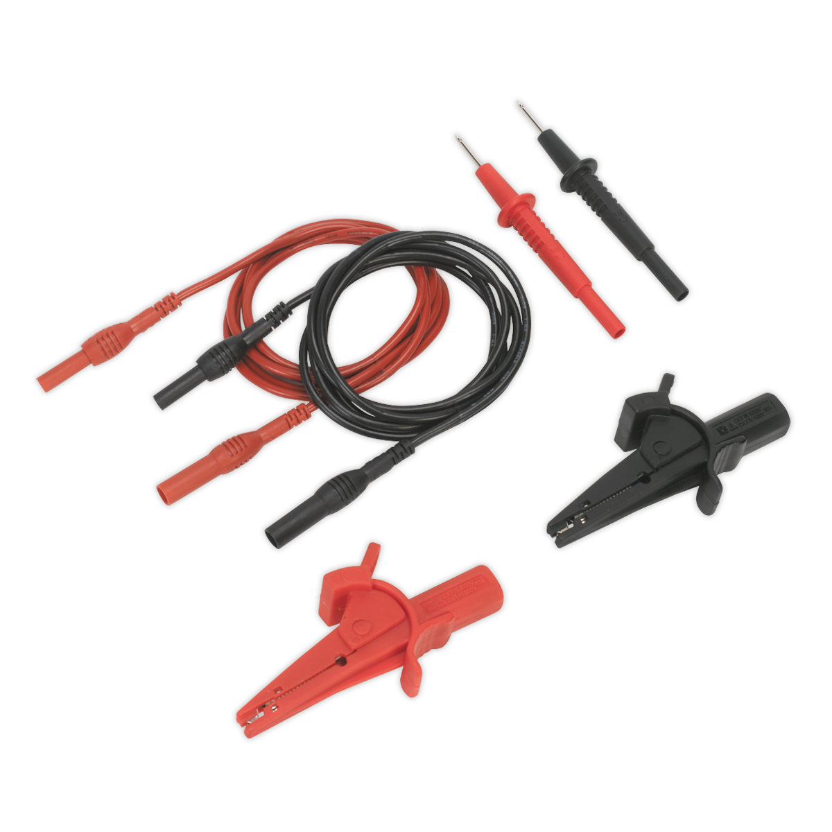 Sealey TATL 6pc Automotive Test Lead & Crocodile Clip Set