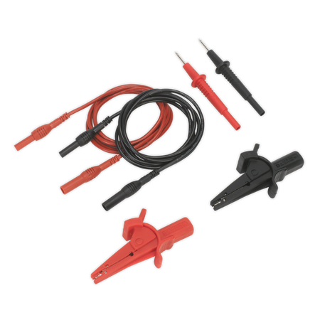 Sealey TATL 6pc Automotive Test Lead & Crocodile Clip Set
