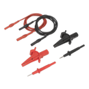 Sealey TATL 6pc Automotive Test Lead & Crocodile Clip Set