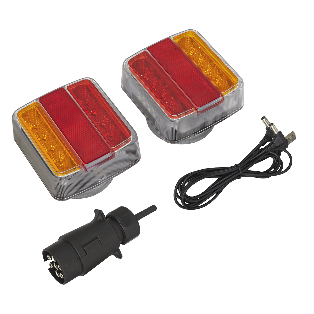Sealey TB18LEDW 2pc Wireless SMD LED Trailer Light Set