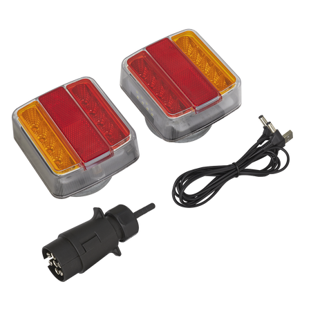Sealey TB18LEDW 2pc Wireless SMD LED Trailer Light Set