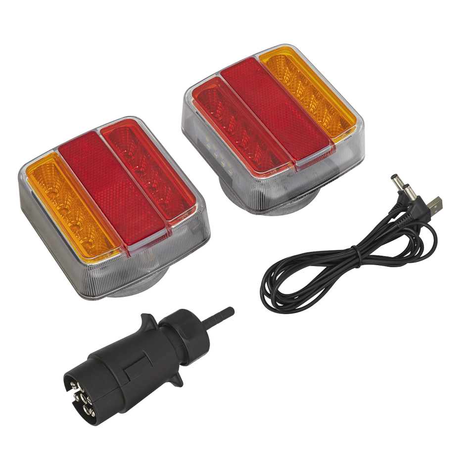 Sealey TB18LEDW 2pc Wireless SMD LED Trailer Light Set