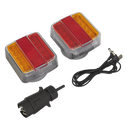 Sealey TB18LEDW 2pc Wireless SMD LED Trailer Light Set