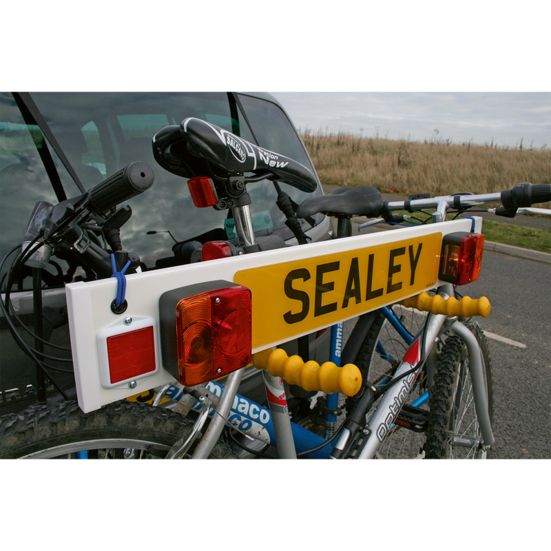 Sealey TB3/2 3ft Bicycle Carrier Lighting Board with 2m Cable
