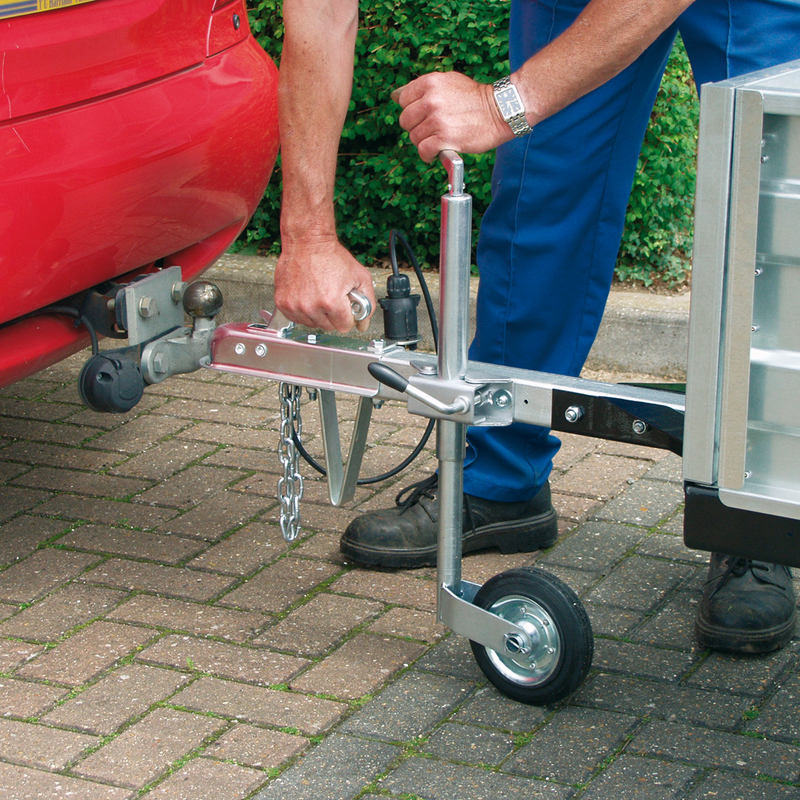 Sealey TB372 Jockey Wheel & Diameter 48mm Clamp - Diameter 260mm Pneumatic Wheel