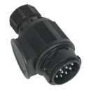 Sealey TB54 12V 13-Pin Plastic Euro Towing Plug Twin Inlet