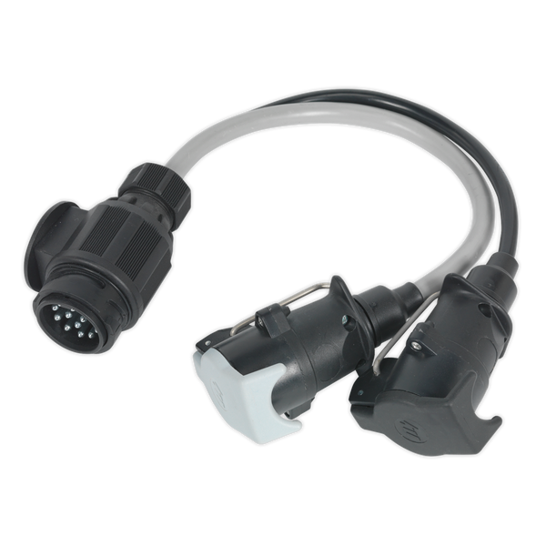 Sealey TB55 Conversion Lead - 13-Pin Euro To 7-Pin N & S-Type Plugs