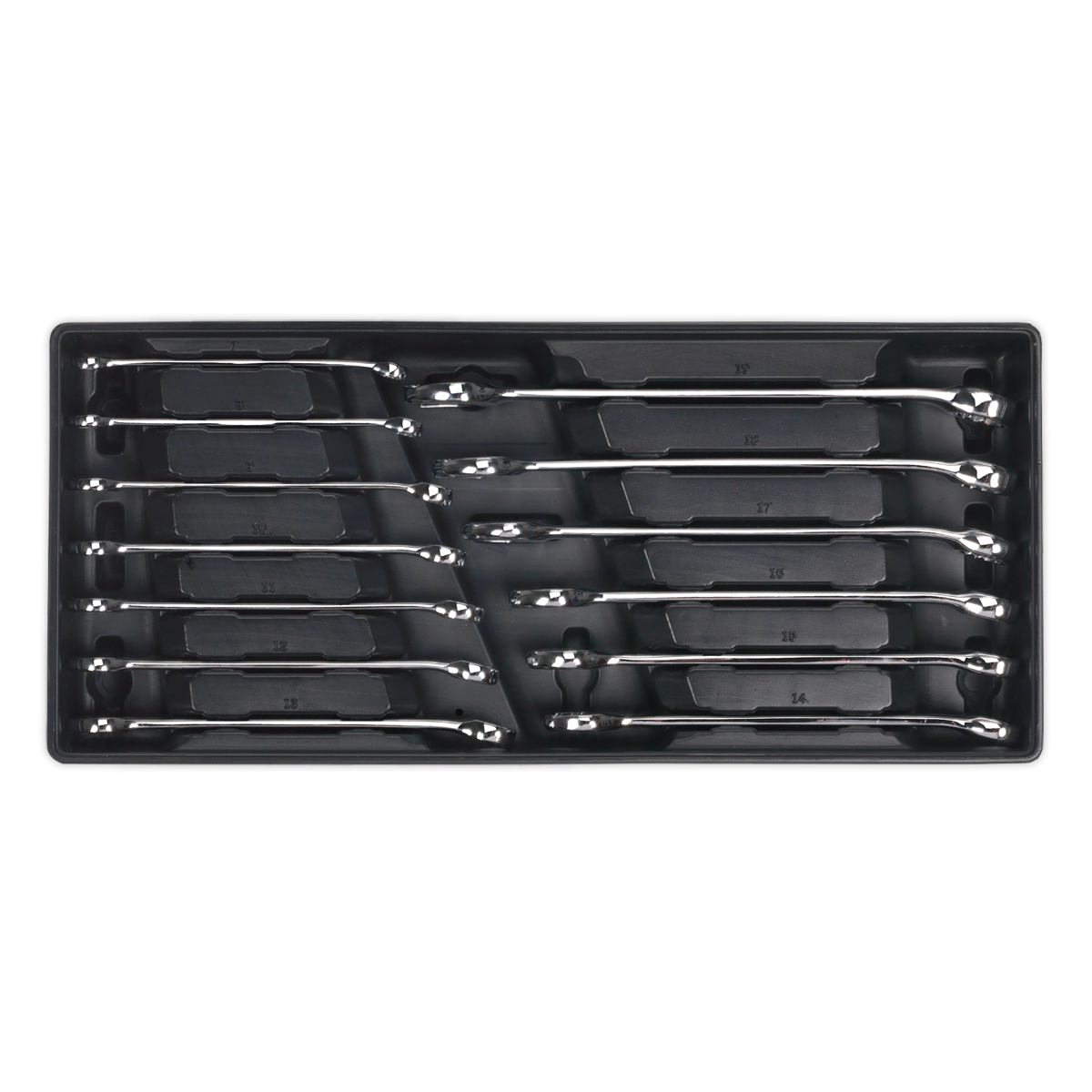 Sealey TBT01 13pc Combination Spanner Set with Tool Tray