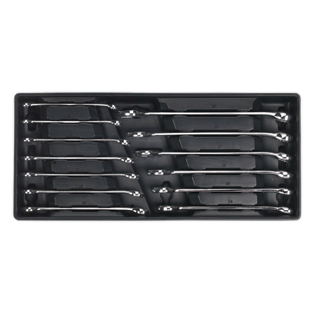 Sealey TBT01 13pc Combination Spanner Set with Tool Tray