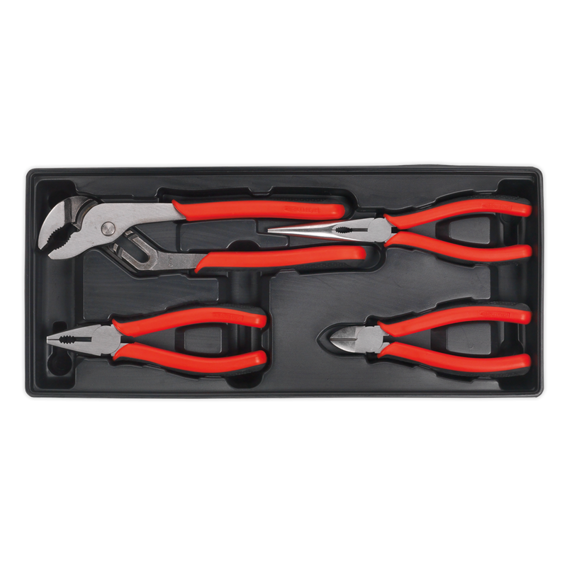 Sealey TBT02 4pc Pliers Set with Tool Tray