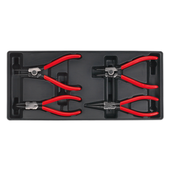 Sealey TBT03 4pc Circlip Pliers Set with Tool Tray