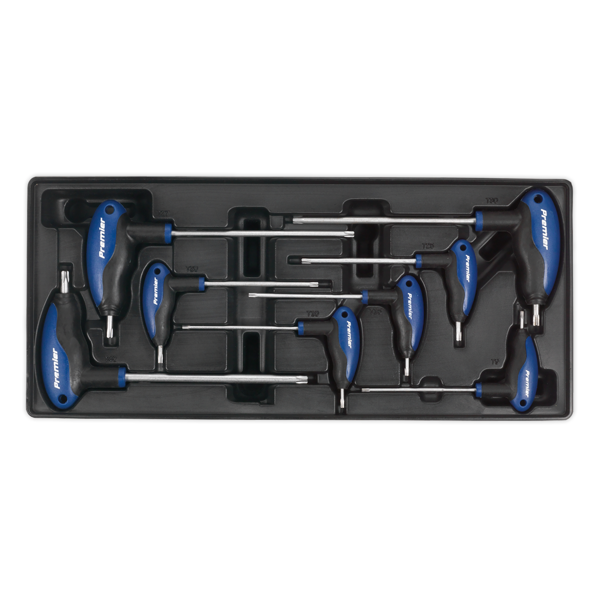 Sealey TBT05 8pc T-Handle TRX-Star* Key Set with Tool Tray