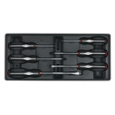 Sealey TBT14 6pc Screwdriver Set with Tool Tray