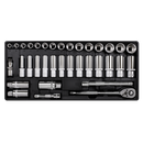Sealey TBT20 35pc 3/8"Sq Drive Socket Set with Tool Tray