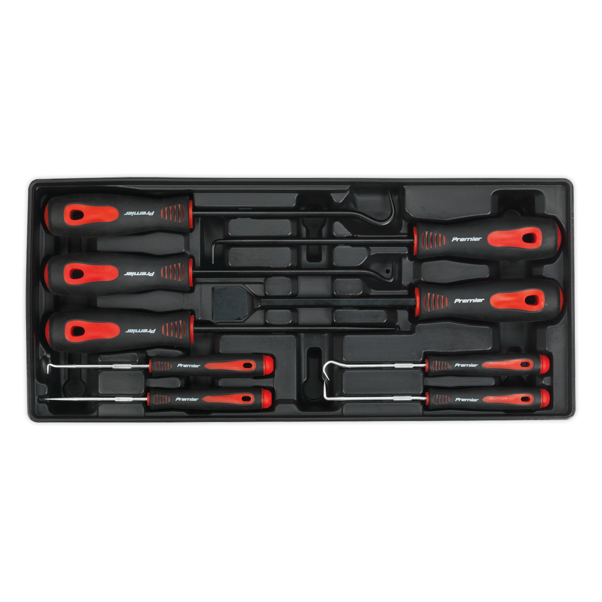 Sealey TBT23 9pc Scraper & Hook Set with Tool Tray