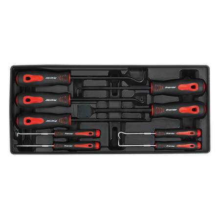 Sealey TBT23 9pc Scraper & Hook Set with Tool Tray