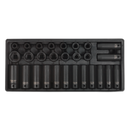 Sealey TBT24 28pc 1/2"Sq Drive Impact Socket Set with Tool Tray