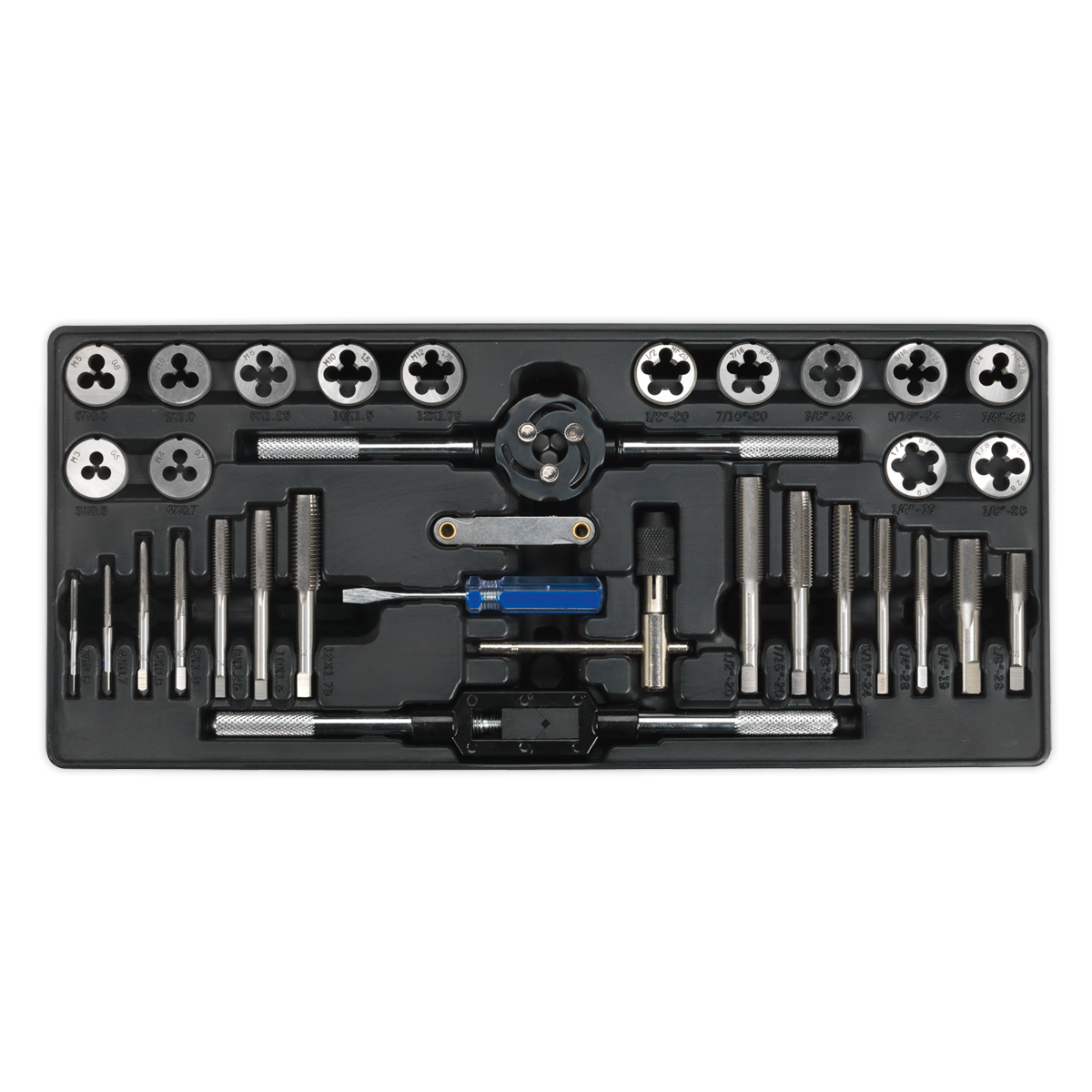 Sealey TBT26 33pc Tap & Die Set with Tool Tray